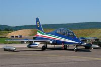 MM54505 @ LFSX - Italian Air Force Aermacchi MB-339PAN, N°5 of Frecce Tricolori Aerobatic Team 2015, Luxeuil-Saint Sauveur Air Base 116 (LFSX) Open day 2015 - by Yves-Q