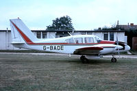 G-BADE @ EGLM - Piper PA-23-250 Aztec D [27-4205] White Waltham~G 03/09/1975. From a slide. - by Ray Barber