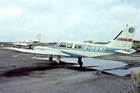 G-BBNI @ EGLK - Piper PA-34-200 Seneca [34-7350312] (H A Stradling & Sons) Blackbushe~G 23/04/1978. From a slide. - by Ray Barber