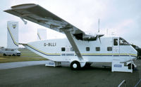 G-BLLI @ EGLF - At the 1984 Farnborough International Air Show. Scanned from slide. - by kenvidkid