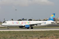 SP-HAX @ LMML - A321 SP-HAX Small Planet Airlines - by Raymond Zammit