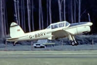 G-BBRV @ EGTH - De Havilland Canada DHC-1 Chipmunk 22 [C1/0284] Old Warden~G 30/06/1974. From a slide not the best of images. - by Ray Barber