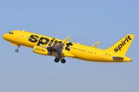 N643NK @ KLAX - Spirit A320 taking-off. - by FerryPNL