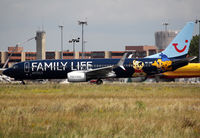 OO-JAF @ LFBO - Lining up rwy 32R from November 2 in full Family Life c/s - by Shunn311