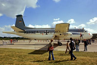 61 11 @ EGVI - Breguet 1150 Atlantic [22] (German Navy) RAF Greenham Common~G 26/06/1977. From a slide. - by Ray Barber