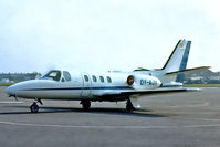 OY-AJV @ EGMC - Cessna Citation [500-0279] Southend~G 09/05/1978. From a slide. - by Ray Barber