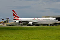 3B-NAY @ FIMP - 'Cardinal' taxiing out for departure from rwy 14 in the morning. - by Arjun Sarup