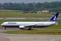 G-OBYH @ EGBB - Boeing 767-304ER [28883] (Britannia Airways) Birmingham Int'l~G 25/01/2005 - by Ray Barber