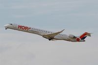 F-HMLE @ LFBD - Bombardier CRJ-1000EL NG, Take off rwy 23, Bordeaux Mérignac airport (LFBD-BOD) - by Yves-Q