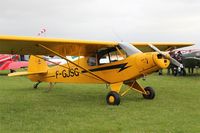 F-GJSG @ LFFQ - Piper PA-18, Static park, La Ferté-Alais airfield (LFFQ) Air show 2016 - by Yves-Q