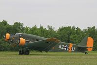 F-AZJU @ LFFQ - Junkers (CASA) 352L (Ju-52), Taxiing, La Ferté-Alais airfield (LFFQ) Air show 2016 - by Yves-Q