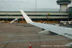 G-FBJC @ EGCC - push back on our flight to Aberdeen - by Chris Hall