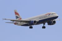 G-EUUL @ LFML - Airbus A320-232, Short approach Rwy 32R, Marseille-Provence Airport (LFML-MRS) - by Yves-Q