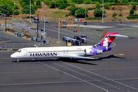 N485HA @ PHNL - Boeing 717-22A [55130] (Hawaiian Airlines) Honolulu-Int'l~N 29/09/2004 - by Ray Barber