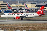 N837VA @ KLAX - Virgin America A320 arrived. - by FerryPNL