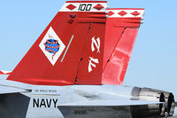 166915 @ KBOI - Colorful tail. VAF-102 “Diamondbacks”  NAF Atsugi, Japan. (CVW-5  USS Ronald Reagan) - by Gerald Howard