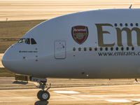 A6-EUA @ LOWW - Emirates, Airbus A380, Vienna Airport - by Florian Klebl