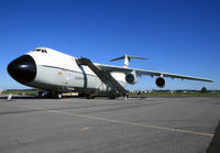 69-0014 @ KDOV - This is the first C-5 Galaxy to be preserved. The AMC Museum repainted her to the scheme she wore when she air dropped an 86,000-lb Minuteman Intercontinental Ballistic Missile (ICBM) from 20,000 feet over the Pacific Ocean. - by Daniel L. Berek