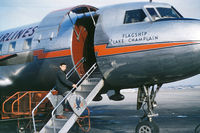 N94231 @ STL - Flagship Lake Champlain, Photo taken at Lambert Field, St. Louis, MO, September, 1958 - by Clarence Benitz