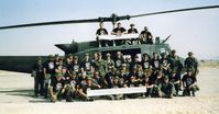 68-16614 - 336th unit members with UH-1V 68-16614 Desert Storm Desert Shield Saudi Arabia 1991 - by unknown