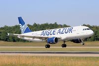 F-HBIB @ LFSB - Airbus A320-214, Landing rwy 15, Bâle-Mulhouse-Fribourg airport (LFSB-BSL) - by Yves-Q