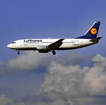 D-ABEC @ ZRH - Lufthansa Airlines Boeing 737-330 landing at Zurich-Kloten International Airport - by miro susta