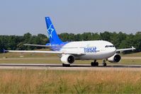 C-FDAT @ LFSB - Airbus A310-308, Take off run rwy 15, Bâle-Mulhouse-Fribourg airport (LFSB-BSL) - by Yves-Q