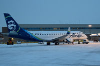N186SY @ KBOI - Parked at the Alaska Airlines Gate C-7 awaiting the morning flight. - by Gerald Howard