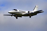 F-HBMB @ LSZH - 1981 Cessna 550 Citation II C/N 550-0324 airplane landing at Zurich International Airport. - by miro susta