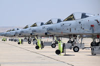 80-0276 @ KBOI - Seven of the 8 A-10Cs not deployed to the Middle East in April 2016 by the 190th Fighter Sq., 124th Fighter Wing, Idaho ANG. - by Gerald Howard