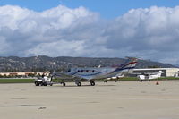 N578JZ @ CMA - 2004 Pilatus PC-12/45, Pratt & Whitney PT6A series, in tow - by Doug Robertson