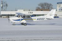 N101GV @ KBOI - Clear day, but a little snow. - by Gerald Howard