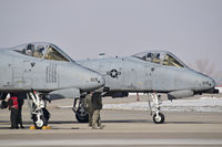 78-0618 @ KBOI - A-10Cs under going pre flight checks on west de arm ramp. 190th Fighter Sq., Idaho ANG. - by Gerald Howard