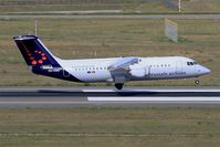 OO-DWD @ LFBO - British Aerospace RJ100, Landing rwy 14R, Toulouse-Blagnac Airport (LFBO-TLS) - by Yves-Q