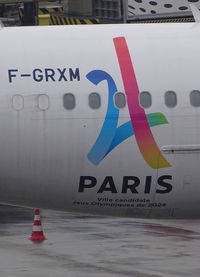F-GRXM @ AMS - Taxi to the gate  on Schiphol Airport and the NEW logo . - by Willem Göebel