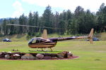 N86SL - N86SL R44 departing a roadside helipad near Custer SD - by Pete Hughes