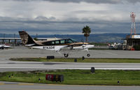 N142DR @ KSQL - HJ + L Air LLC (Sacramento, CA) operates this very sharp 1985 Beech 58 seen landing @ San Carlos Airport, CA - by Steve Nation
