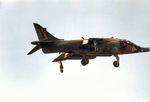 XV741 @ MHZ - Harrier GR.3 of 233 Operational Conversion Unit at RAF Wittering in the hover at the 1988 Mildenhall Air Fete. - by Peter Nicholson