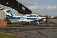 G-OPAT @ EGTF - Beech 76 Duchess at Fairoaks. - by moxy