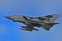 ZA592 @ EGFF - Tornado GR.4, coded 059, call sign Maraham 80, RAF Marham Norfolk based, low and fast fly-by runway 30. - by Derek Flewin