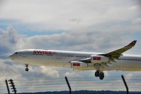 HB-JMB @ LSZH - Swiss International Airlines Airbus A340-313 Airplane, Zurich-Kloten International Airport - by miro susta