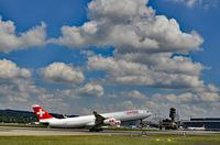 HB-JMM @ LSZH - Swiss International Airlines Airbus A340-313 Airplane, Zurich-Kloten International Airport - by miro susta