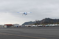 N117CP @ SZP - 1999 American Champion 7GCBC CITABRIA, Lycoming O-320 150 Hp, takeoff climb Rwy 04 - by Doug Robertson