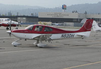 N82DH @ KSQL - Locally-based 2010 Cirrus Design SR22T @ San Carlos Airport, CA - by Steve Nation