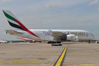 A6-EDW @ EDDL - Airbus A380-861 - EK UAE Emirates 'Rugby England 2015' - 103 - A6-EDW - 31.07.2015 - DUS - by Ralf Winter