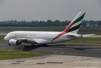 A6-EDS @ EDDL - Airbus A380-851 - EK UAR Emirates - 86 - A6-EDS - 27.05.2016 - DUS - by Ralf Winter