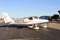 N367CP @ KRHV - Sharp 2008 Cirrus SR22 G3 parked on the transient ramp at Reid Hillview Airport, San Jose, CA. - by Chris Leipelt