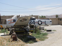 N5348K @ KRIR - Remains of 1952 Ryan Navion B painted in USAF colors as B4-L 'Sweet n Lovely @ iconic Flabob Airport, Riverside, CA (aircraft lost power shortly after take-off from Flabob en route to El Monte Airport, CA (KEMT) on November 12, 2006 and force landed) - by Steve Nation