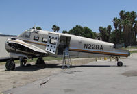 N228A @ KRIR - 1962 Beech H-18 under restoration @ Flabob Airport, Riverside, CA - by Steve Nation