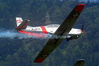 HB-RCQ @ LSMF - One P3 Flyers after the other saying hello to the photographers on the mountain - Zigermeet 2016 - by Grimmi